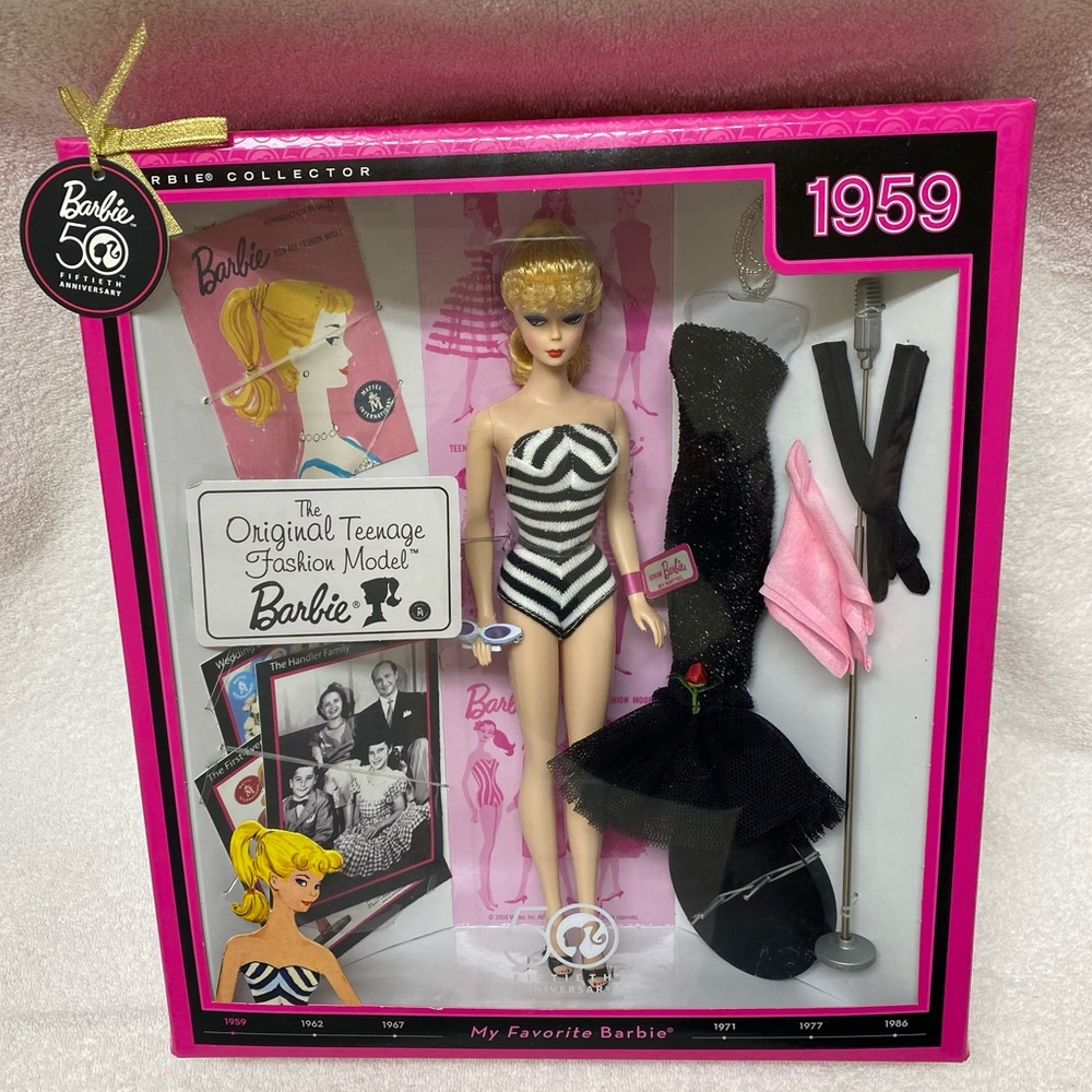 Barbie Collectors 50th Anniversary of 1959 Original Teenage Fashion Model